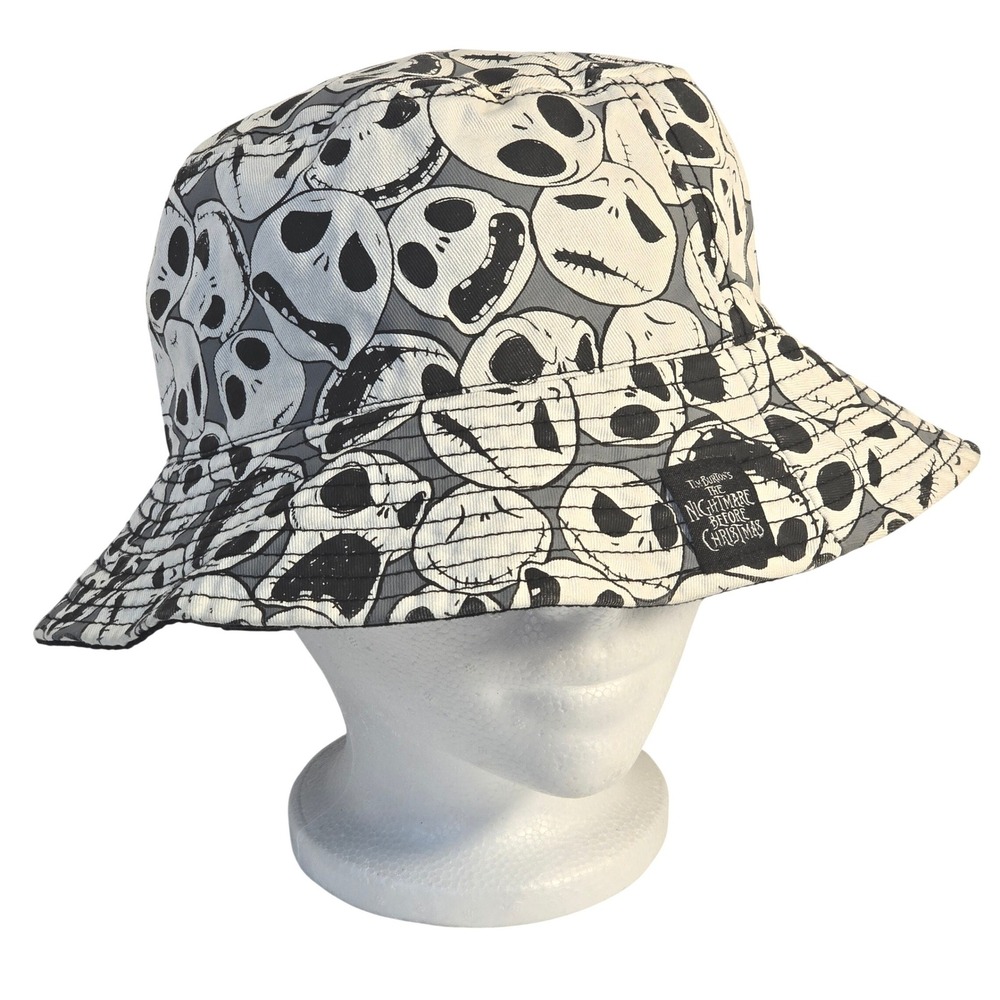 Disney Nightmare Before Christmas Jack Skellington Reversible Bucket Hat Adult